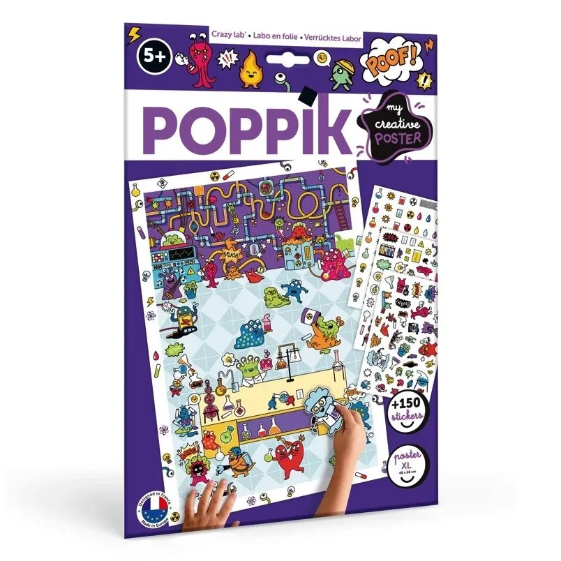 Poppik - Creative Labo en Folie Poster Stickers | Multicoloured