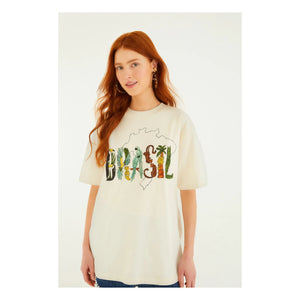 Farm Rio - Brazil T-Shirt | Ecru