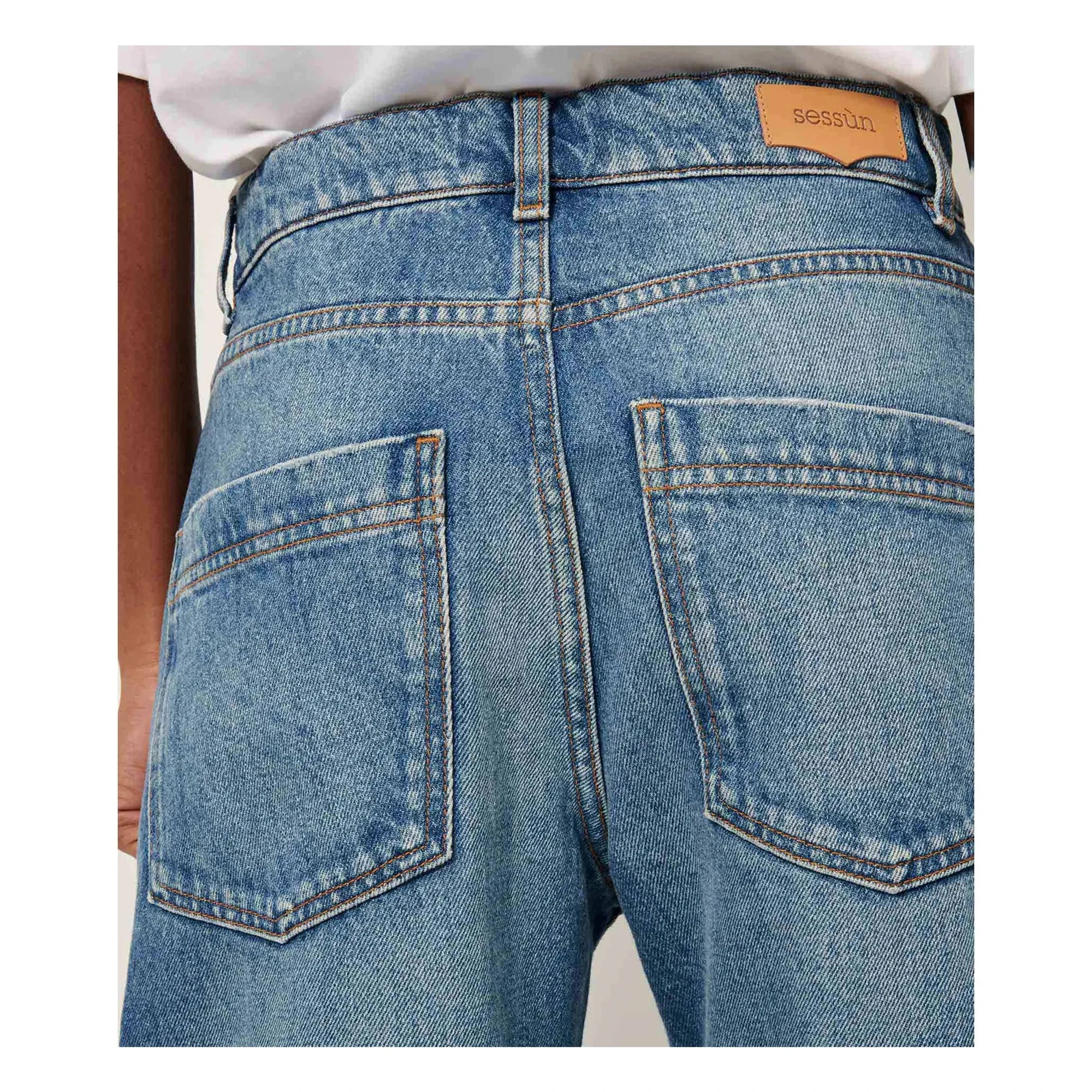 Sessùn - Denim Organic Cotton Jeans | Washed Denim