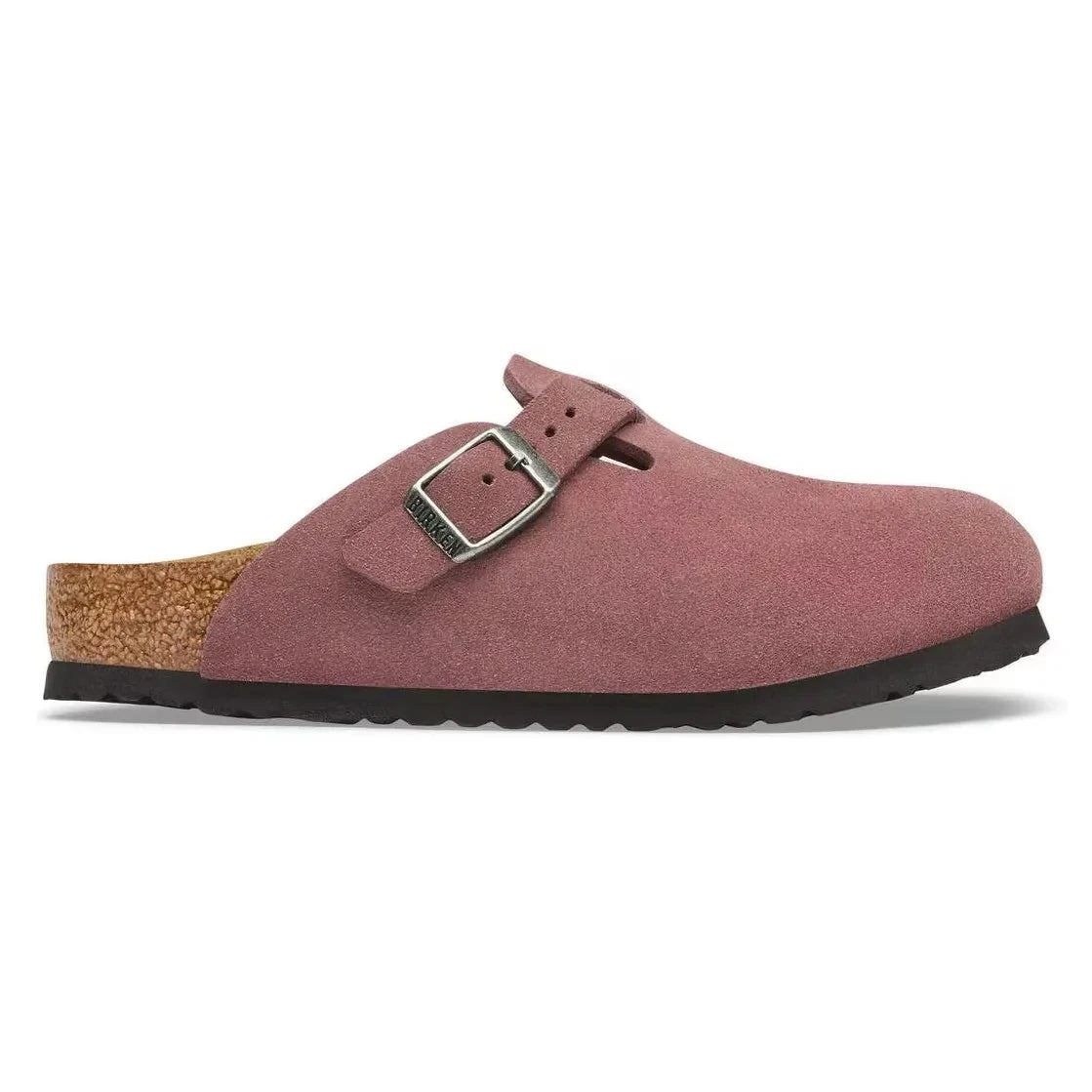 BIRKENSTOCK - Boston Suede Clogs | Brick Red