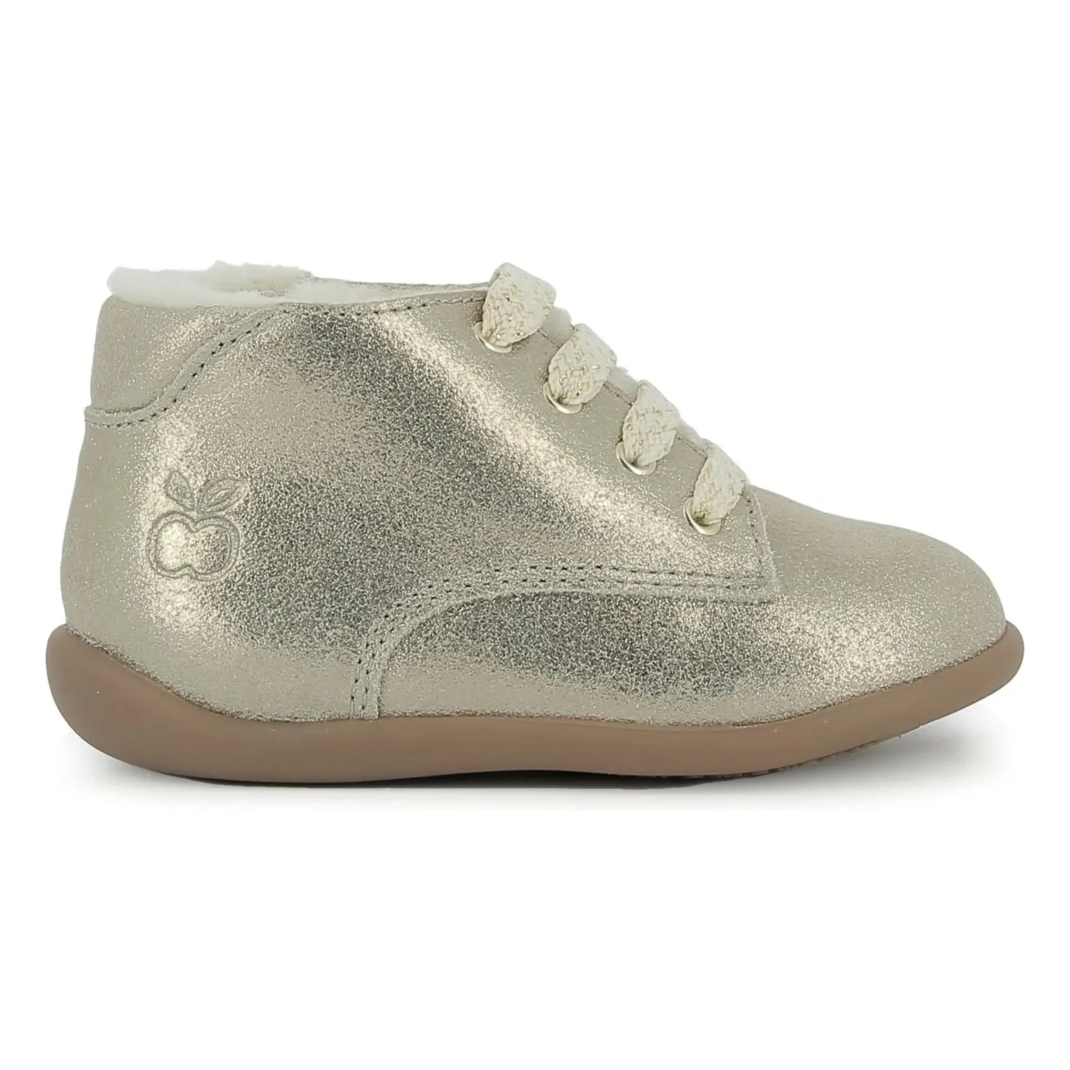 Pom d'Api - Stand Up Derby Fur Ankle Boots | Gold