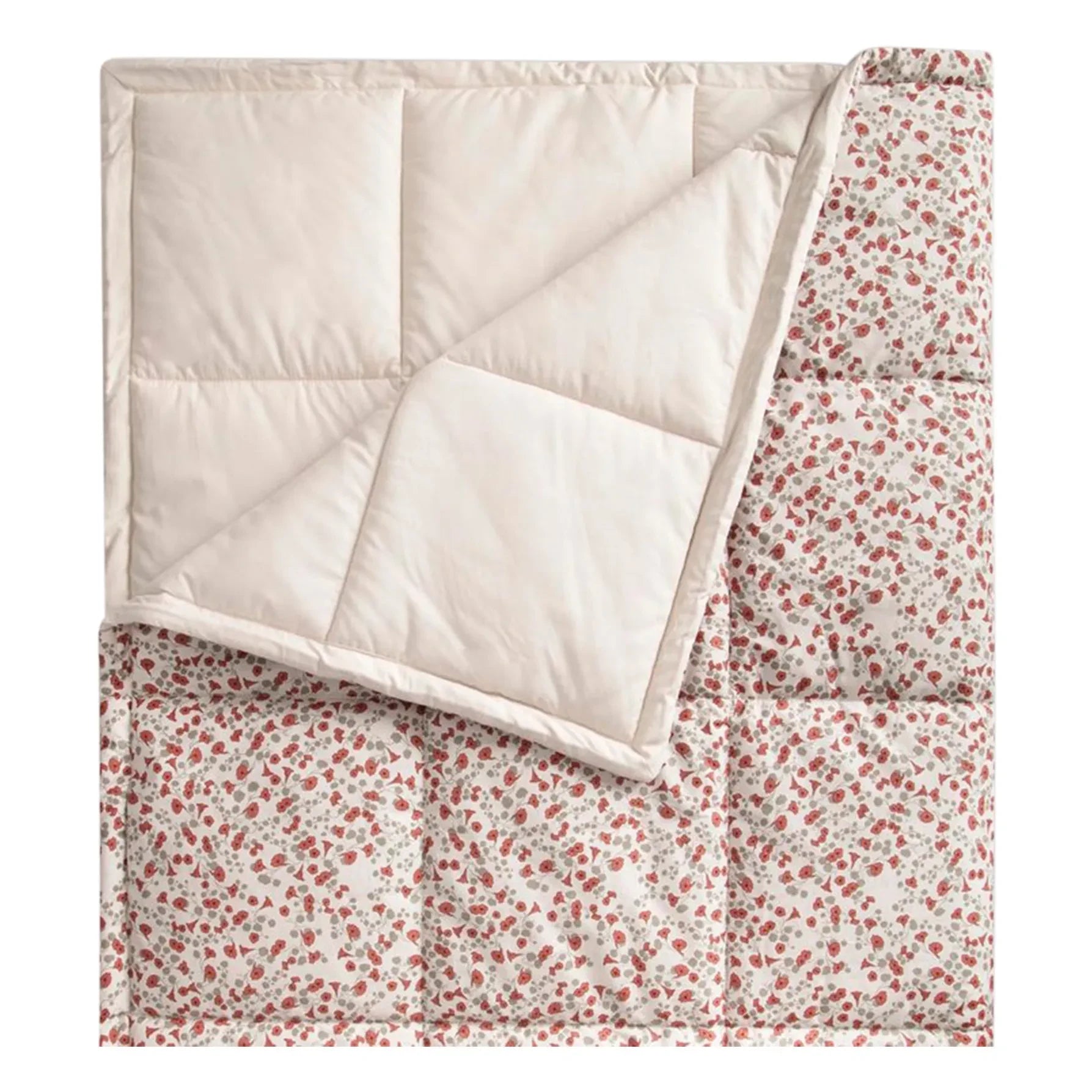 garbo&friends - Royal Cress Cotton Percale Quilted Blanket | Red
