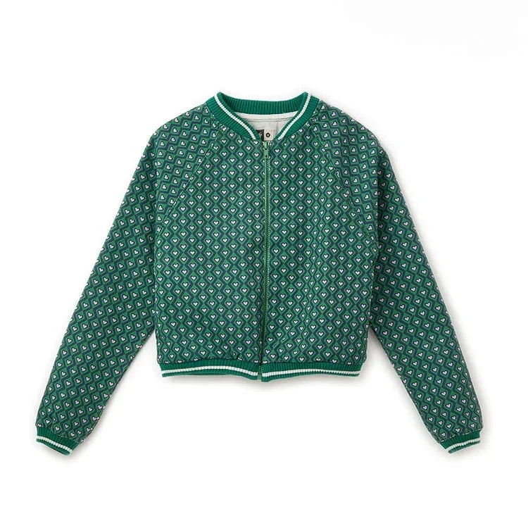 Fabula - Petits Cœurs Jacket | Emerald Green
