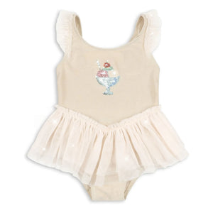 Konges Sløjd - Amandine Tulle Swimsuit | Cream
