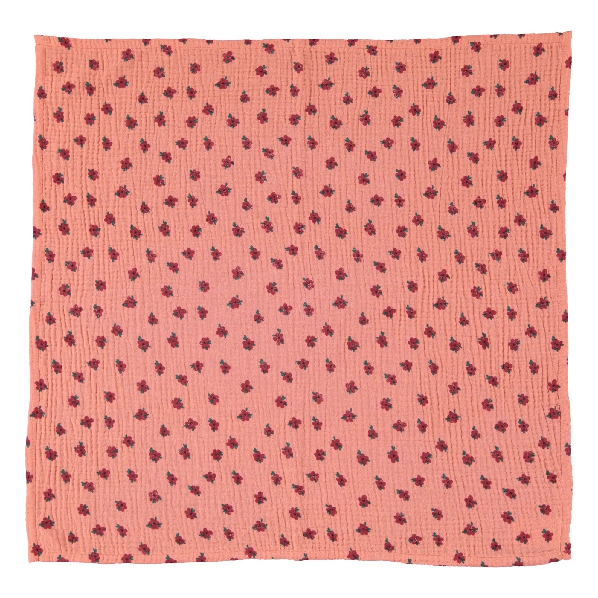 Piupiuchick - Organic Cotton Floral Bandana | Coral