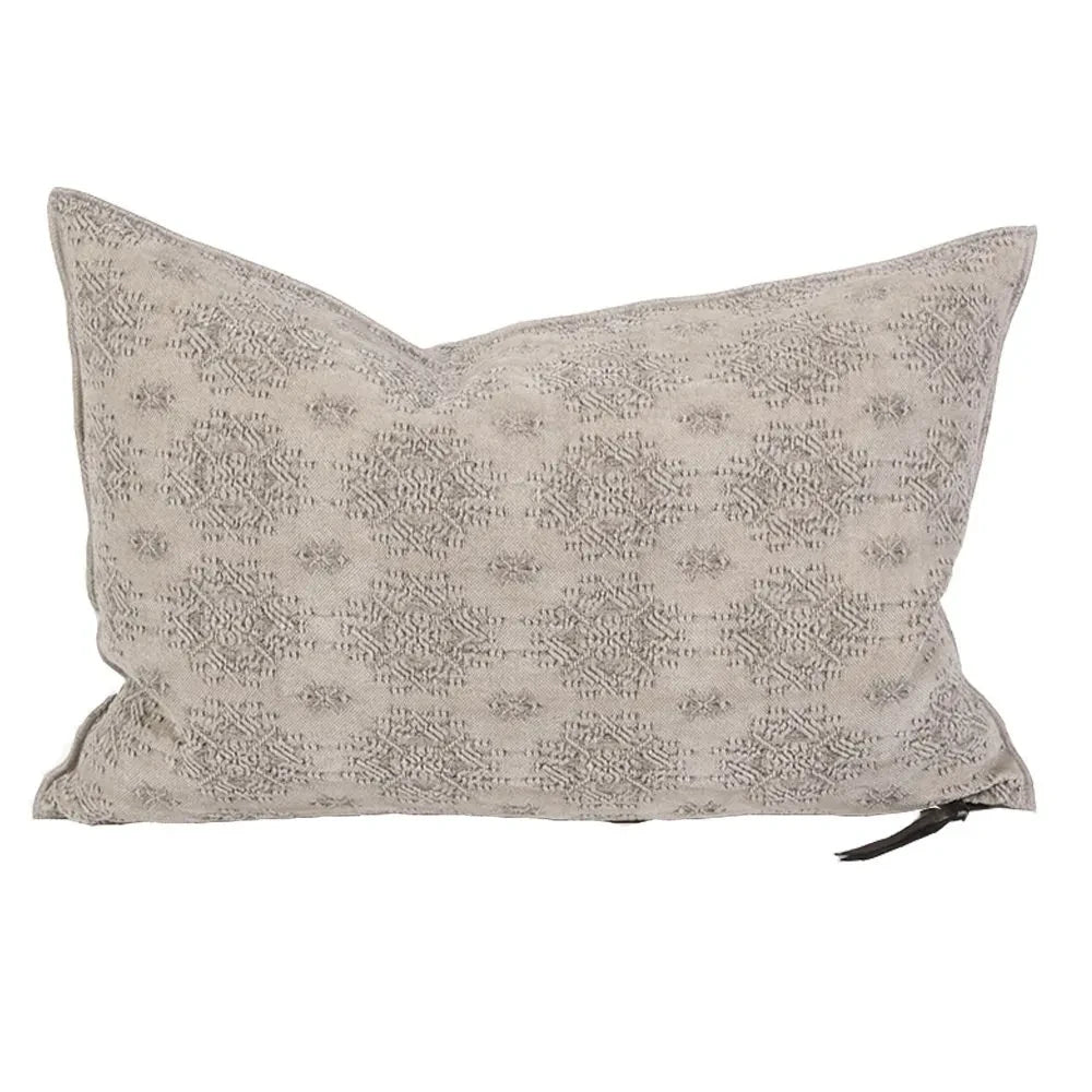 Maison de Vacances - Kilim Jacquard Vice Versa Cushion | Stone Gray