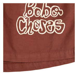 Bobo Choses - Bobo Choses Organic Cotton Elastic Shorts | Brown