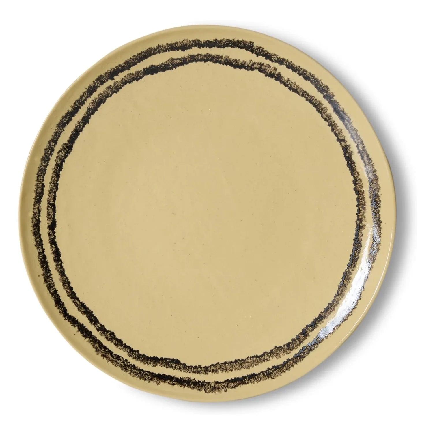 HKliving - Vanilya seramik yemek tabakları - 2'li Set | Vanilya