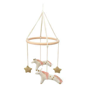 Meri Meri - Organic Cotton Unicorn Baby Rattle