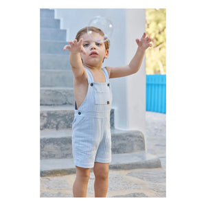 Tartine et Chocolat - Striped Romper | Light Blue