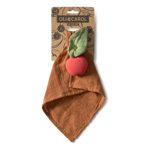 Oli & Carol - Pepa la Pomme Plush Pacifier Clip | Red