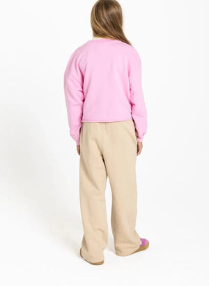 Smallable Kid - Tulip Organic Cotton Jogger Pants | Beige