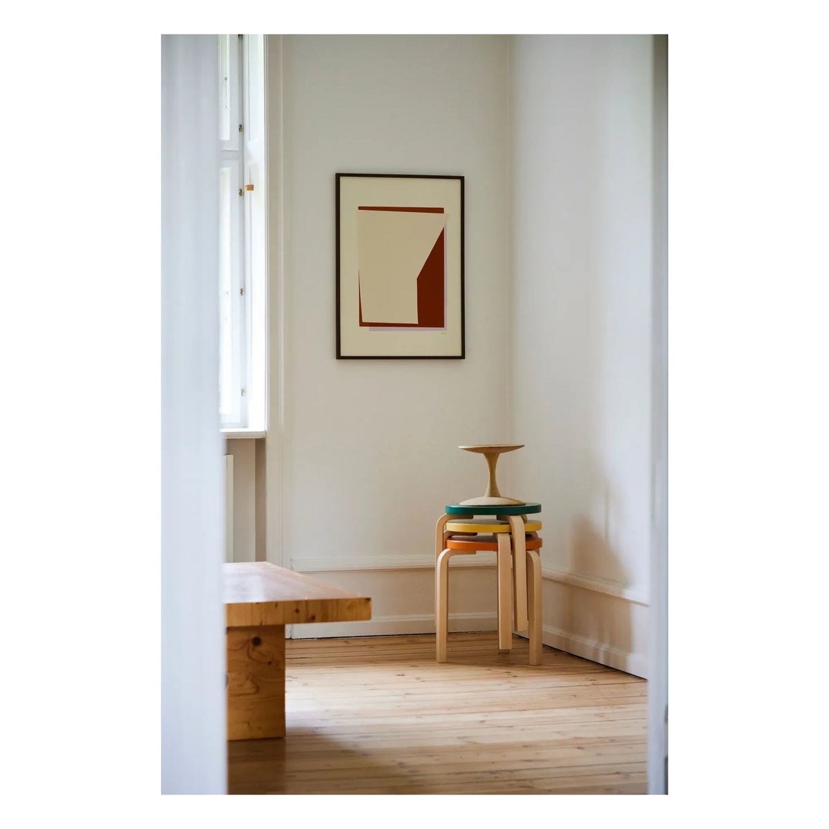 Paper Collective - Layered 01 Poster, Karolina Székely | Red