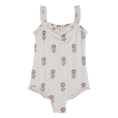 Emile et Ida - Floral Swimsuit | Cream