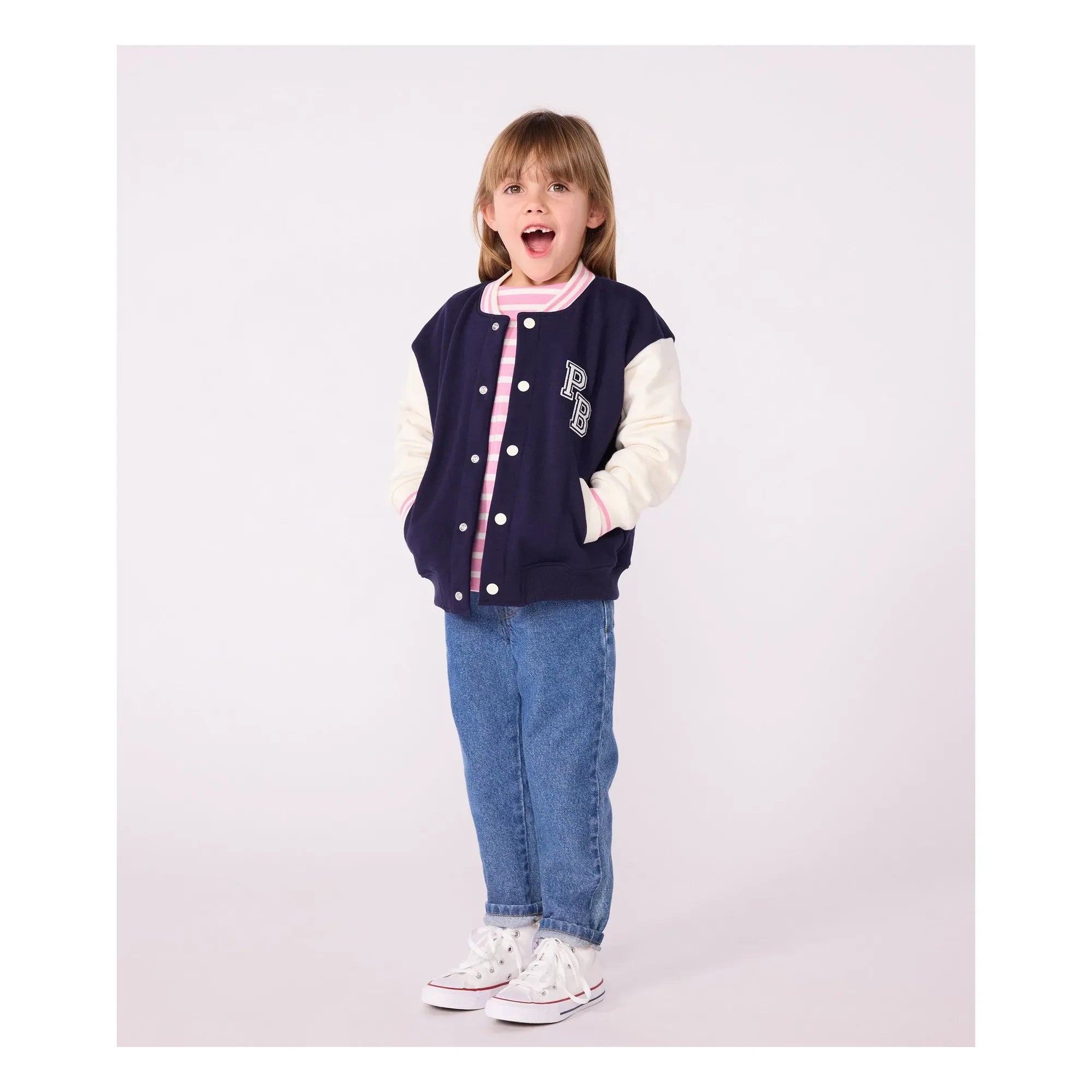 Petit Bateau - Teddy Jacket | Navy Blue