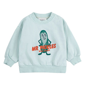Bobo Choses - Mr. Pickles Organic Cotton Baby Sweatshirt | Light Blue