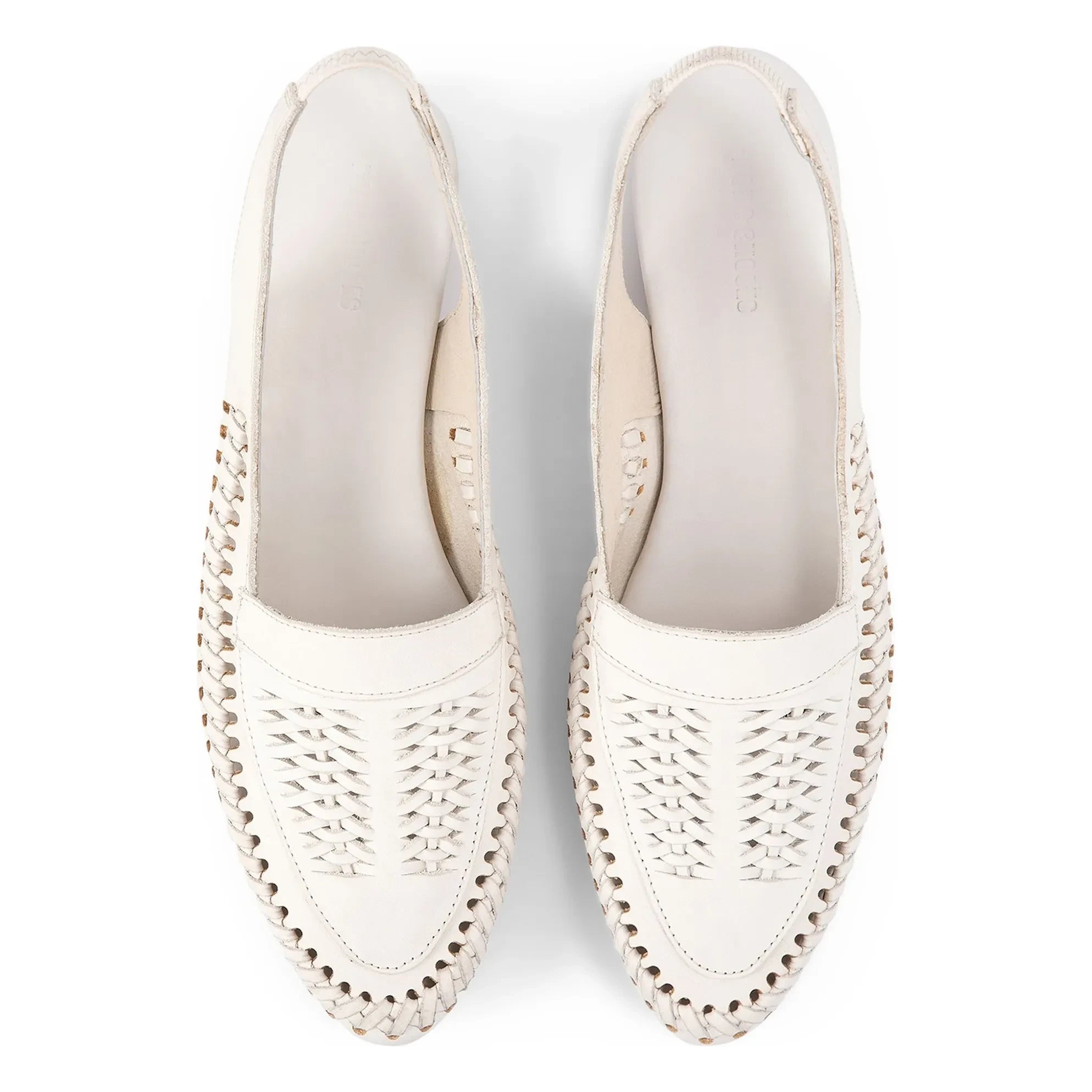 Bobo Choses - Knitted Leather Slingback | Ecru