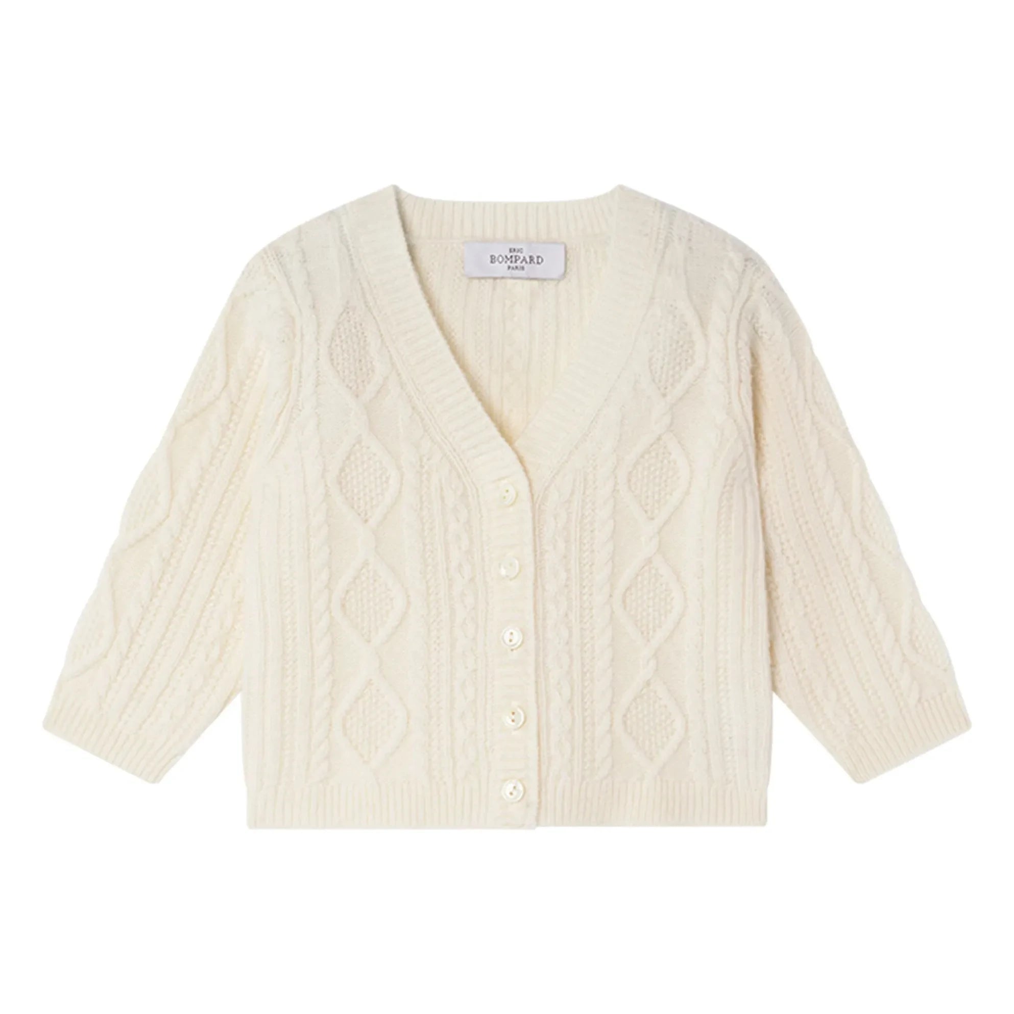 Bompard - Cashmere Knit Cardigan | Ecru