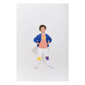 Wynken - Wynken Striped Organic Cotton T-shirt | Orange