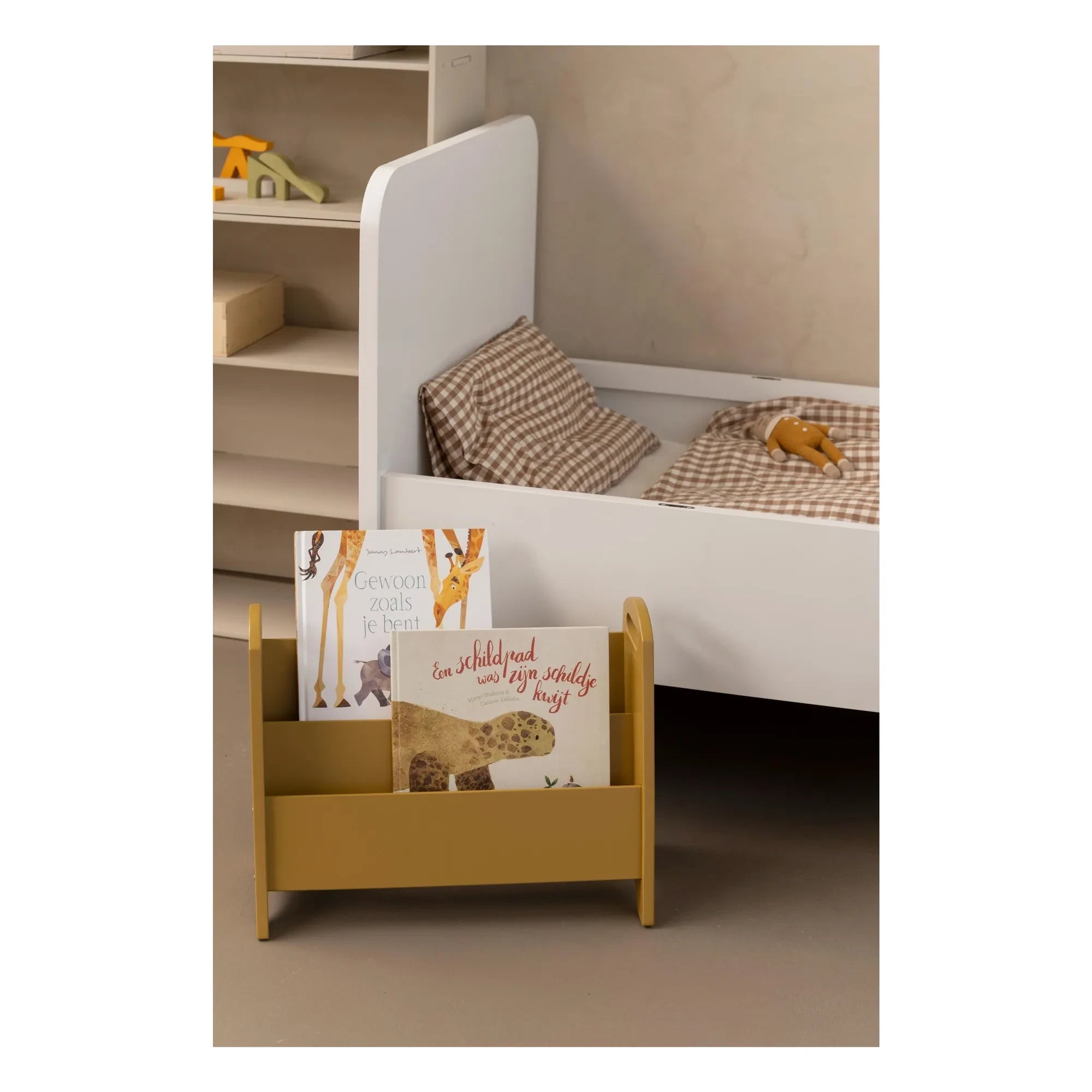 Nofred - Wooden Bookshelf | Yellow Curry