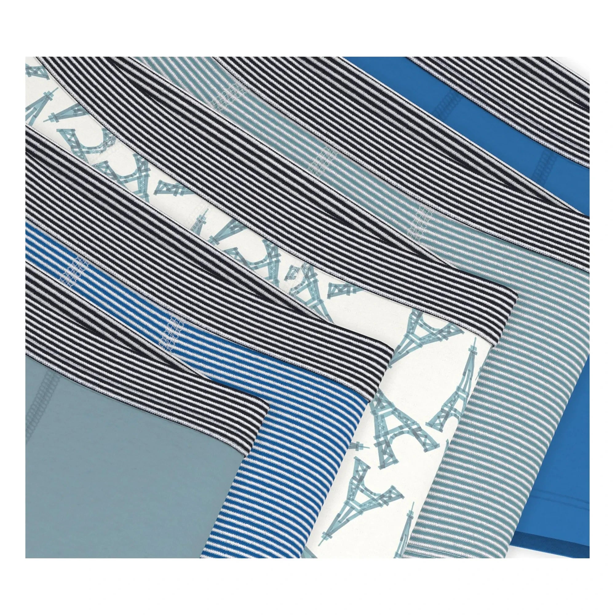 Petit Bateau - Set of 5 Eiffel Tower Boxer Briefs | Blue