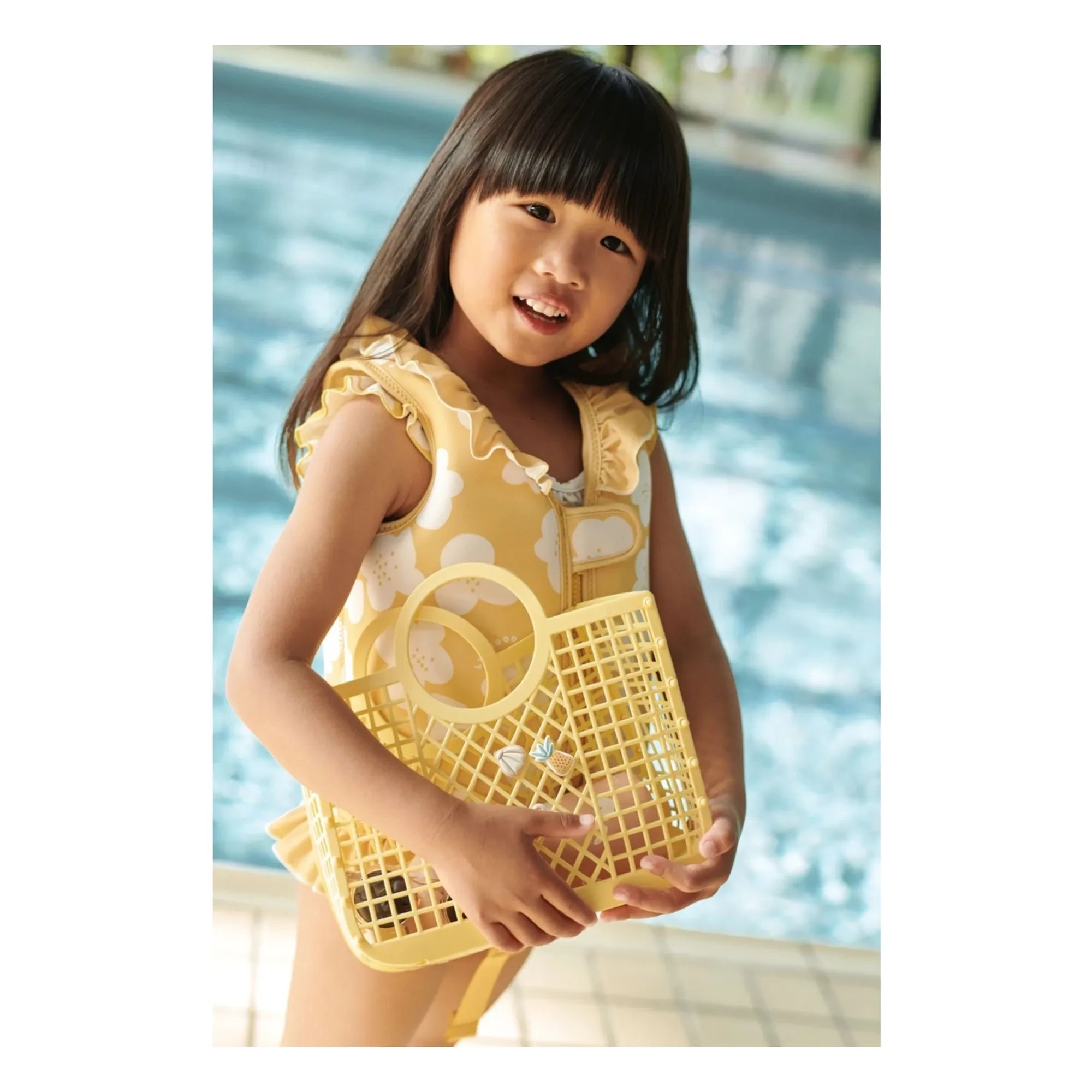 Liewood - Samantha Charms Recycled Fiber Basket | Yellow