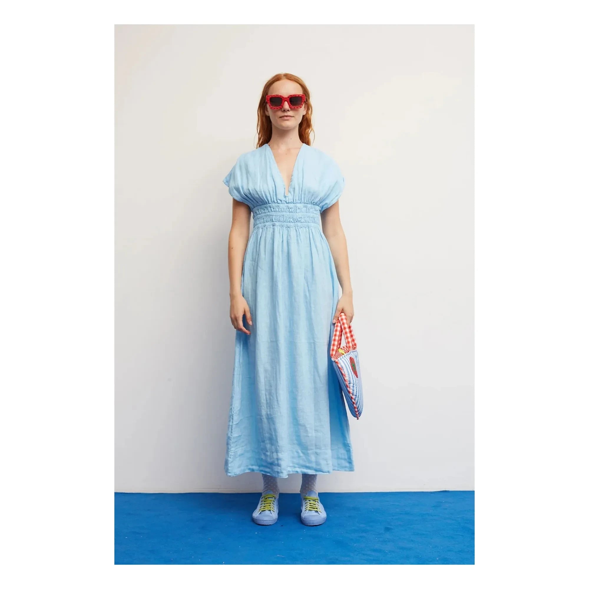 Dr Bloom - Caricia Linen Dress | Light Blue