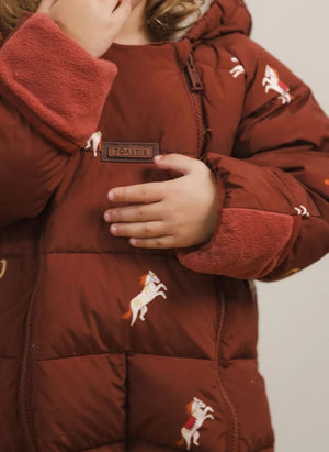 Töastie - Waterproof Riding Jacket Made from Recycled Fibers | Terracotta