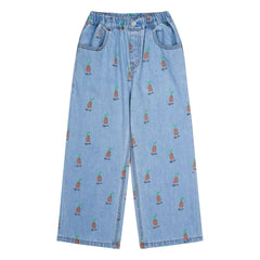 Jelly Mallow - Jean Düz Pineapple | Blue
