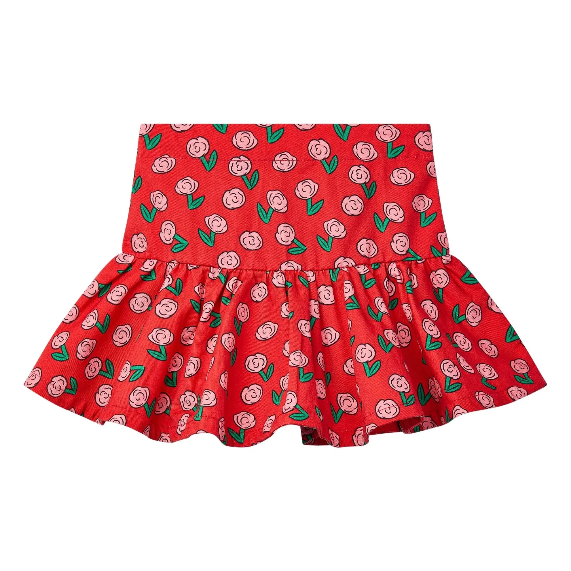 Wynken - Cloud Denim Skirt | Red