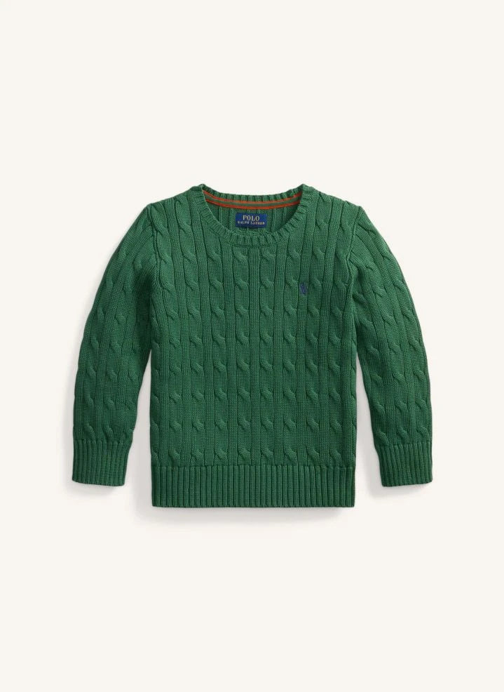 Ralph Lauren - Logo Cable Knit Sweater | Green