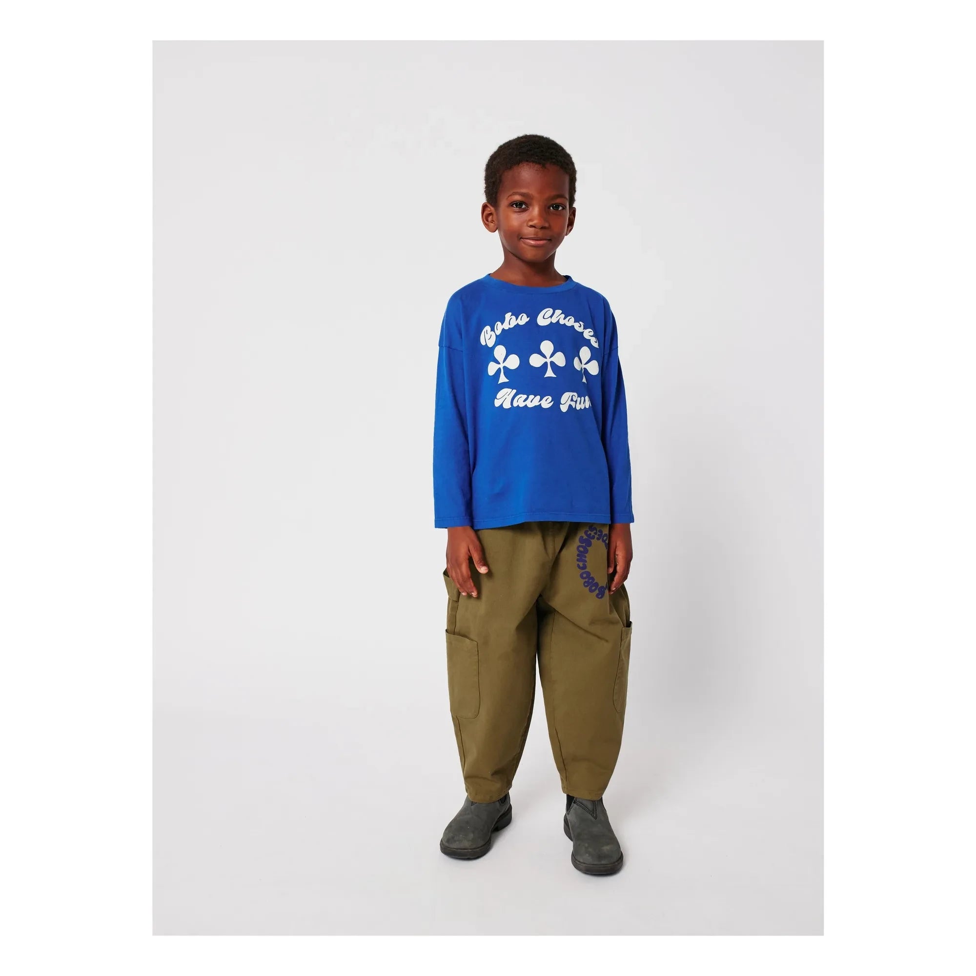 Bobo Choses - Have Fun Organic Cotton T-Shirt | Blue