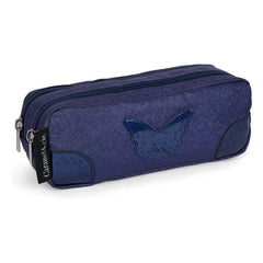 Caramel & Cie - Oxford Double Pencil Case | Blue