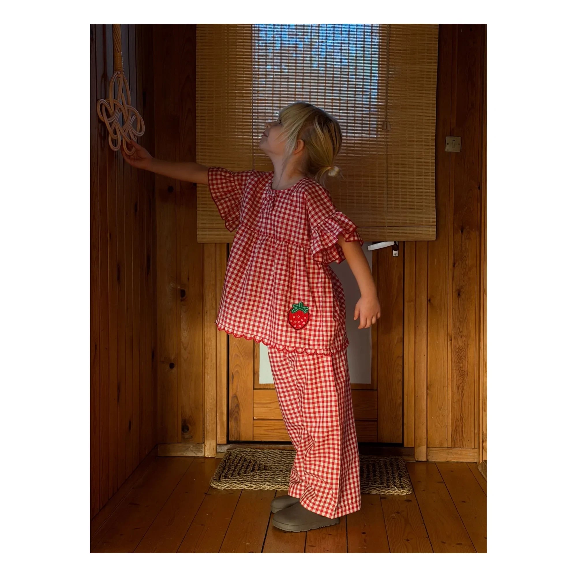 SISSEL EDELBO - Charlène Vichy Blouse - Kids Collection | Red
