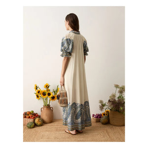 Boteh - Arcadia Cotton Dress | Lapis Lazuli