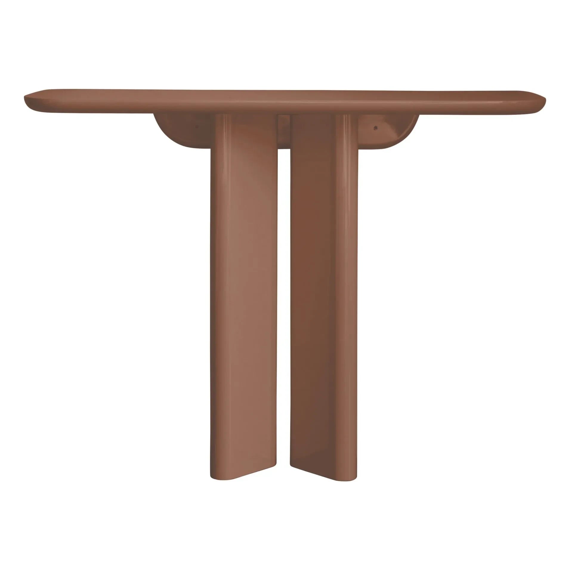 Gabrielle Paris - Polished Wood Lou Console | Cranberry