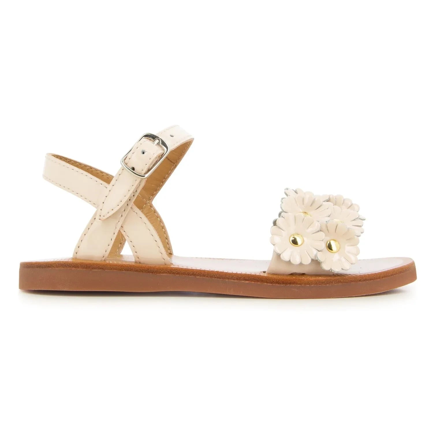 Pom d'Api - Plagette Multi Flo Sandals | Beige Pink