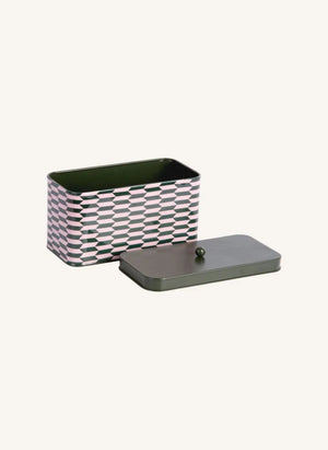 Present Time - Salerno Metal Storage Box | Forest Green