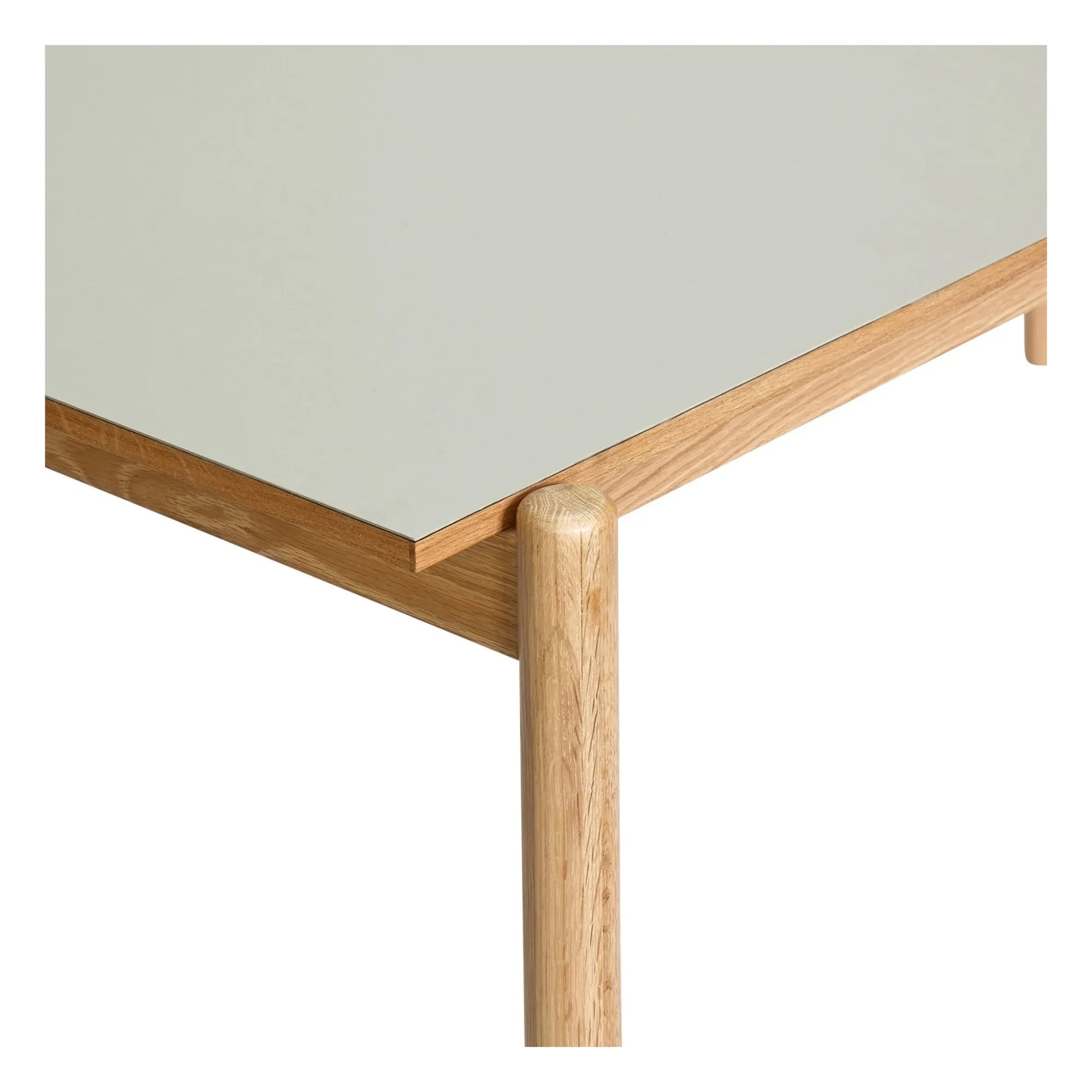 Hübsch - Oblique Oak Dining Table | Light Gray
