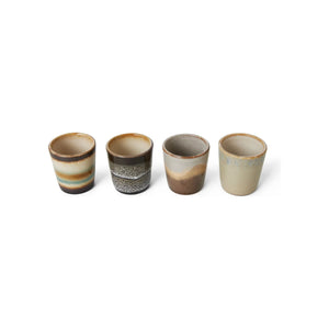 HKliving - Set of 4 Stoneware Egg Cups