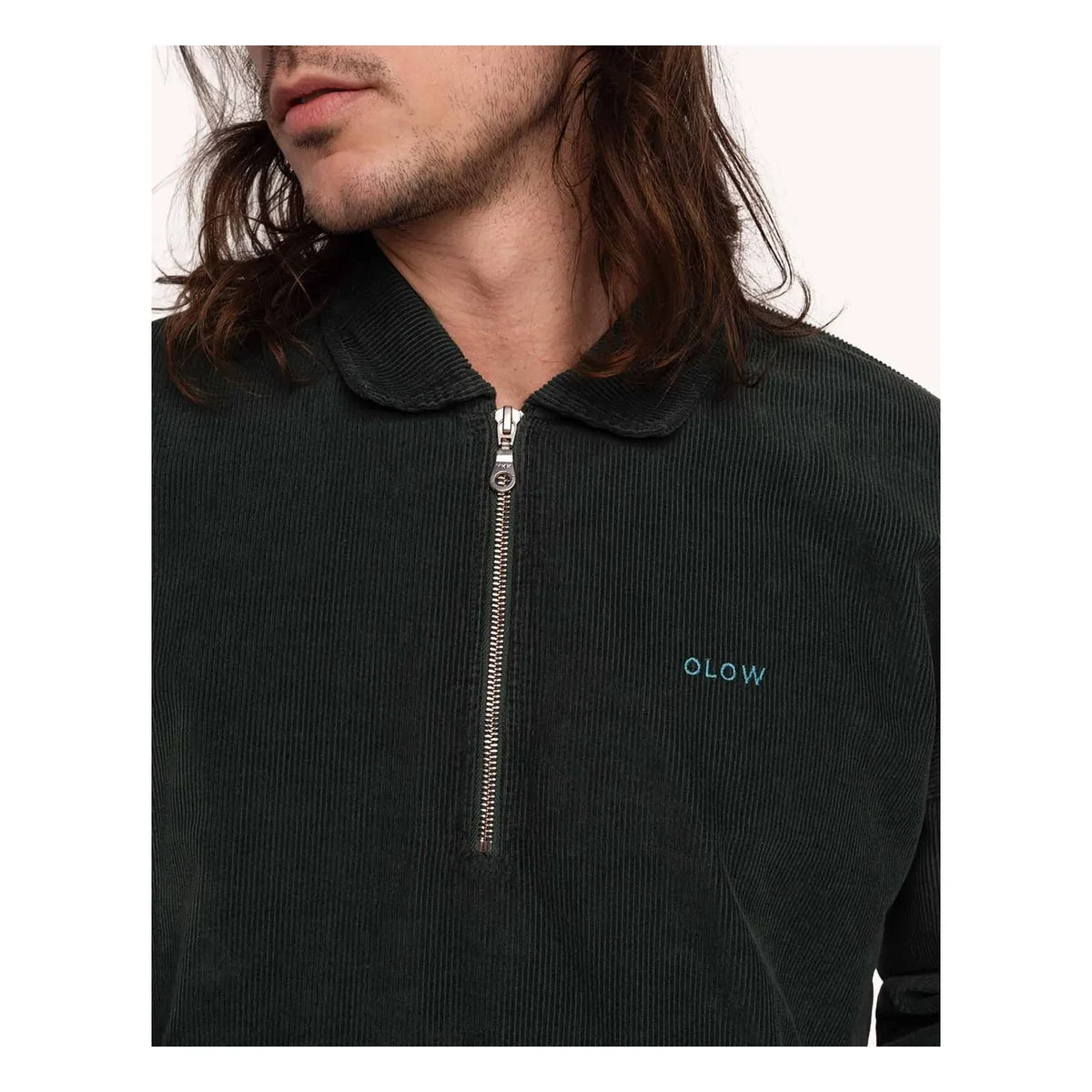 Olow - Manso Half-Zip Sweatshirt | Dark Green