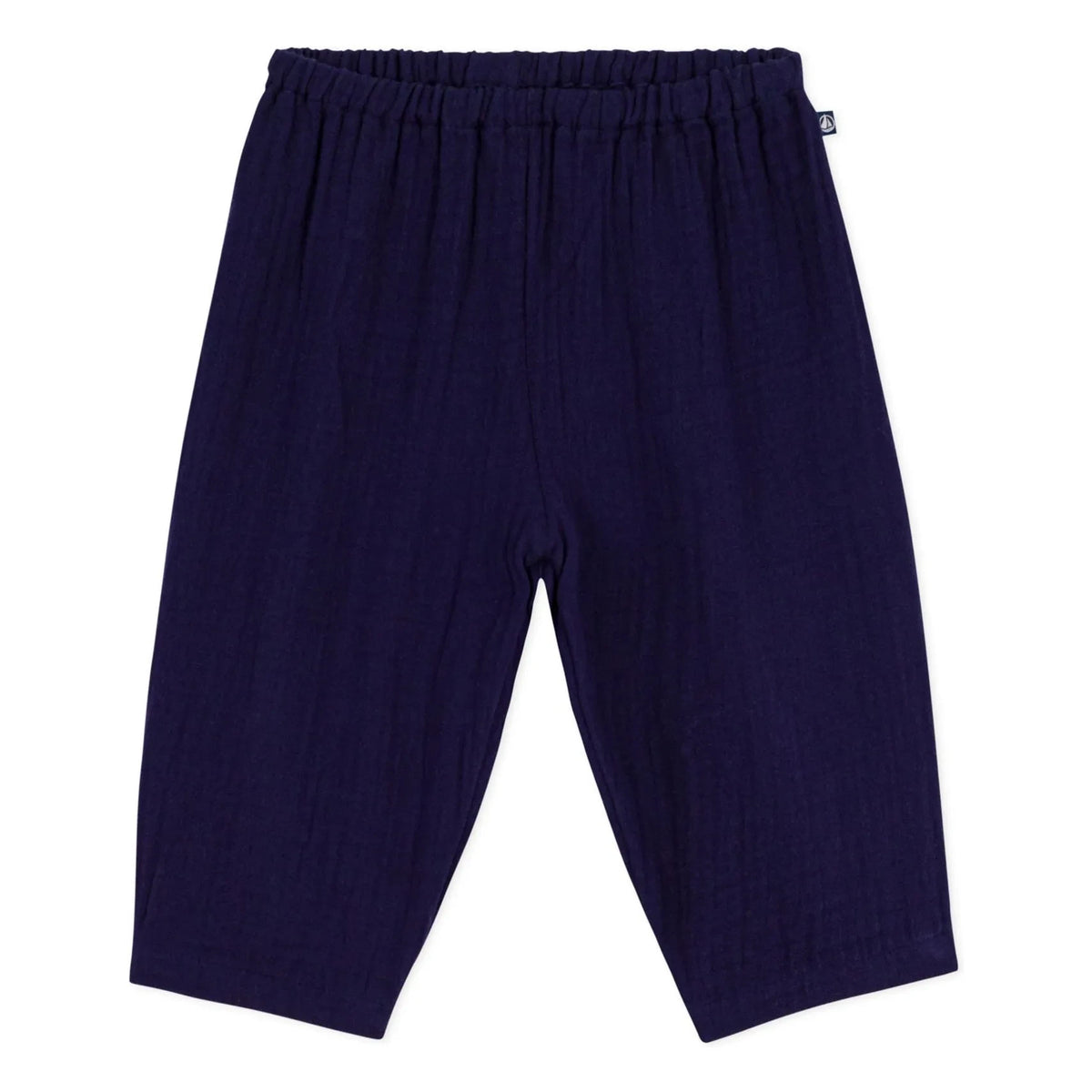 Petit Bateau - Organic Cotton Gauze Pants | Midnight blue