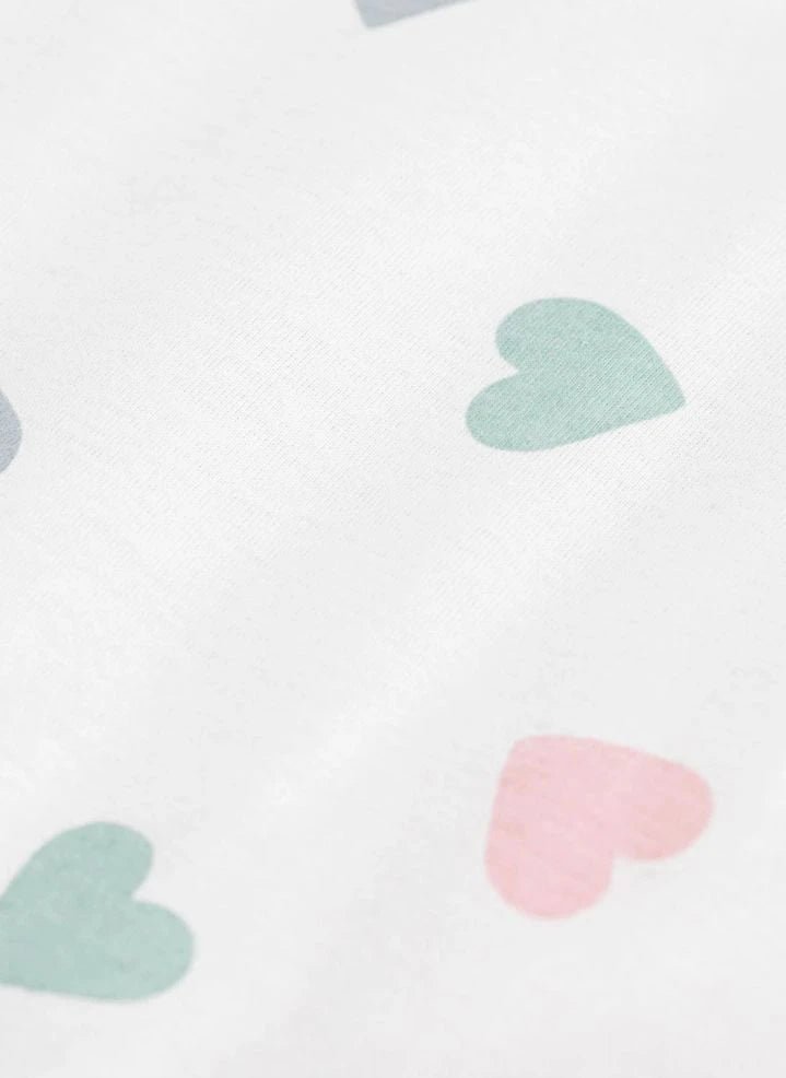 Petit Bateau - Sleeveless Organic Cotton Heart Vest | White
