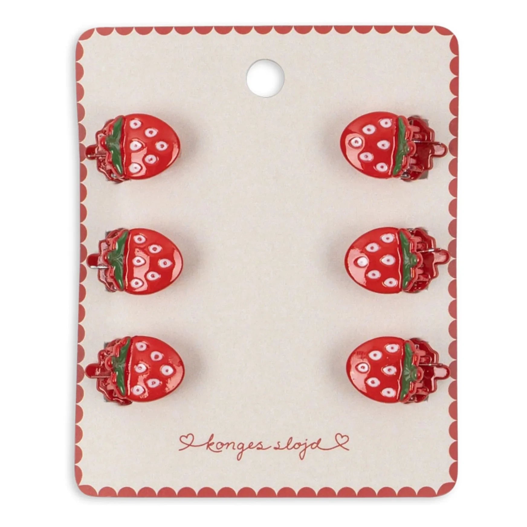 Konges Sløjd - Set of 6 Mini Pencils | Red