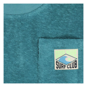 Tumble N'Dry - Morea Oversized Organic Cotton T-shirt | Peacock Blue