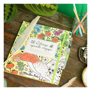 Moulin Roty - The Magic Watercolor Painting Book - Le jardin du Moulin