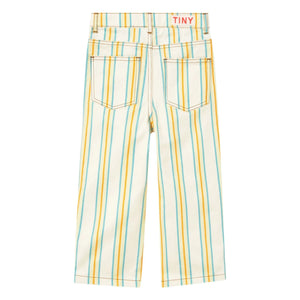 Tinycottons - Striped Jeans | White