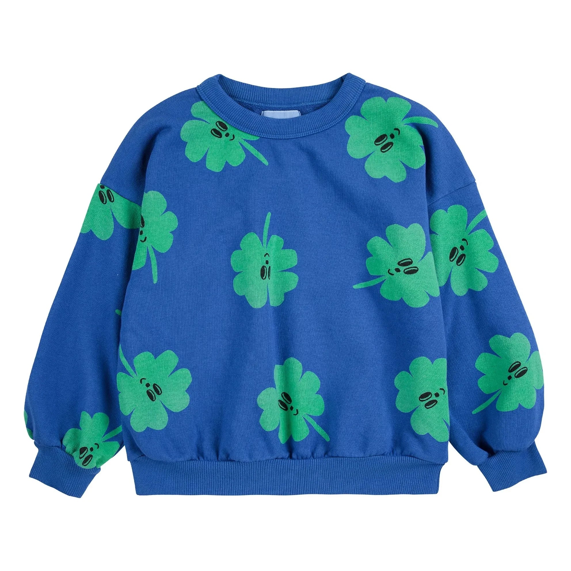 Bobo Choses - Organic Cotton Clover Sweatshirt | Blue