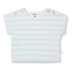 1+ in the family - Kavala Striped Towel T-shirt | Light blue