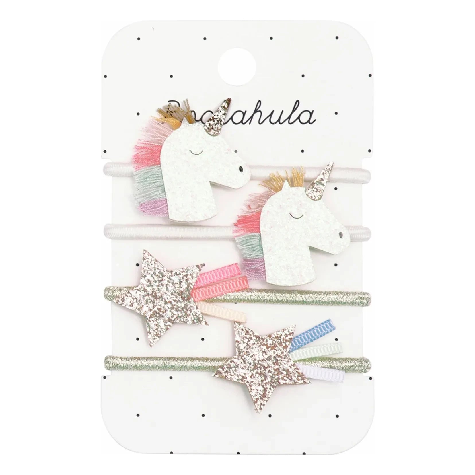 Rockahula Kids - Set of 4 Unicorn Hair Clips | White